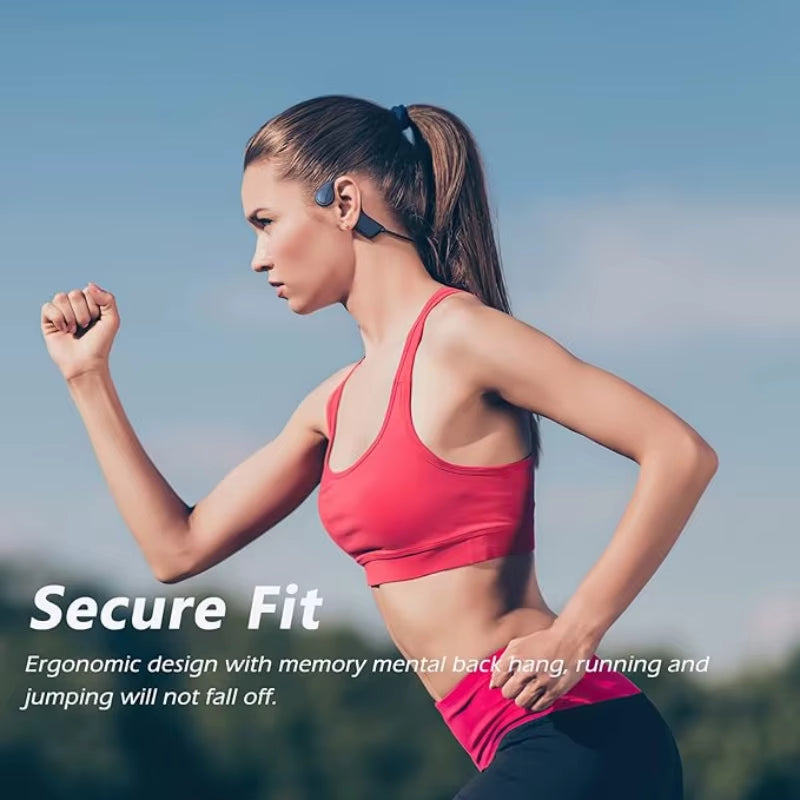 Bone Conduction Headphones Bluetooth Headset Wireless Sports Headphones Noise Reduction Tech Waterproof Open Ear
