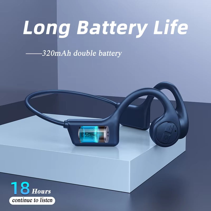 Bone Conduction Headphones Bluetooth Headset Wireless Sports Headphones Noise Reduction Tech Waterproof Open Ear