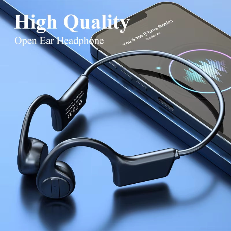 Bone Conduction Headphones Bluetooth Headset Wireless Sports Headphones Noise Reduction Tech Waterproof Open Ear